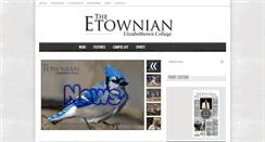 Desktop Screenshot of etownian.com